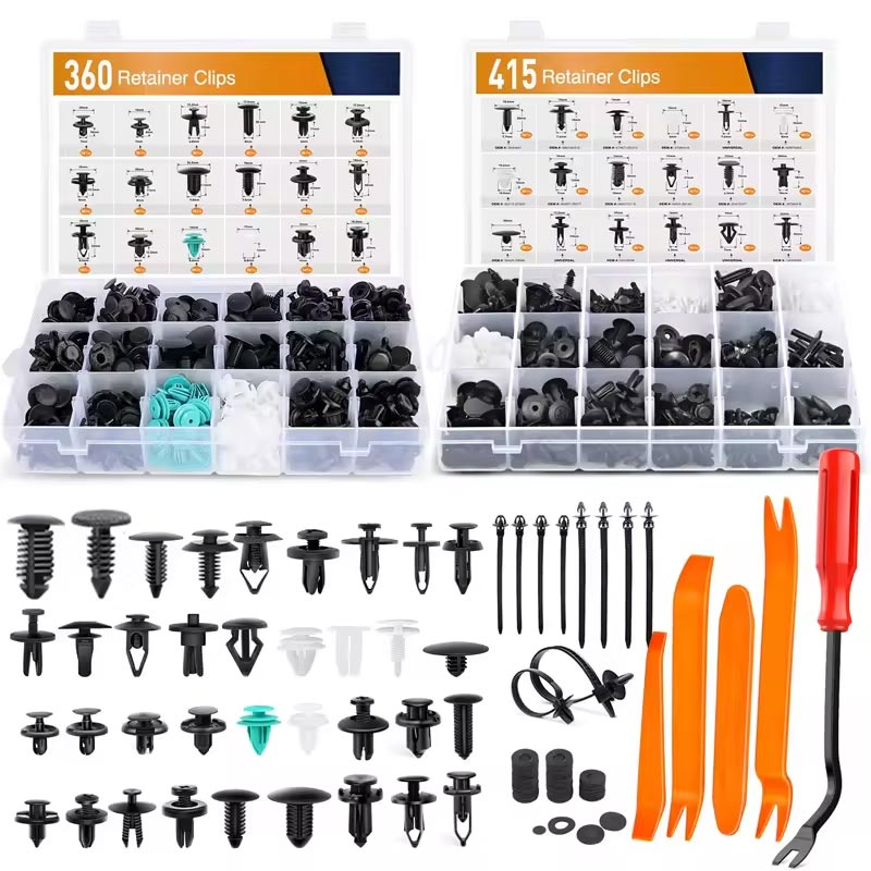 Auto Push Pin Rivets კარის მორთვა პანელის კლიპების კომპლექტი